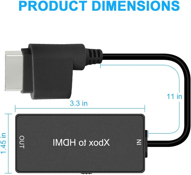 YDF Xbox 360 HDMI Converter, Xbox360 to HDMI Converter HD Link Cable, Support 720P / 1080P. Compatible with Xbox 360 and Slim - Image 4